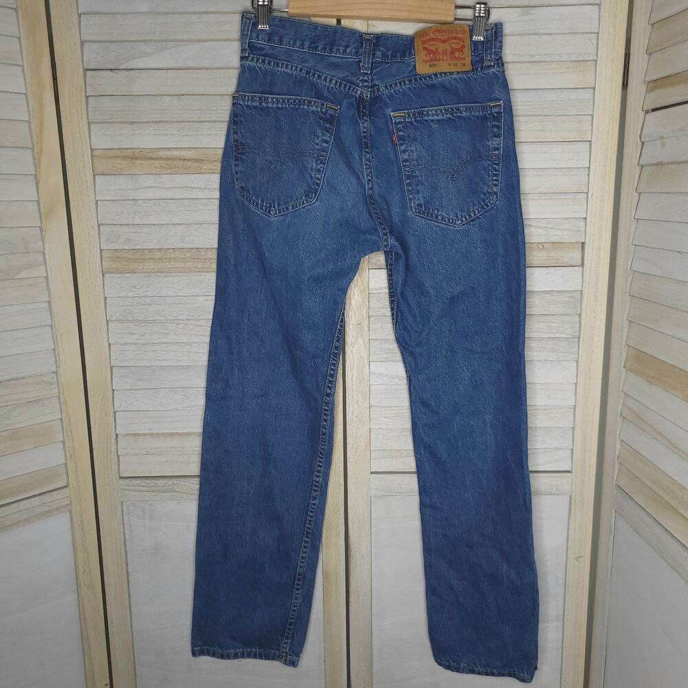 Levi's 505 Straight Leg Denim Blue Jeans Men’s Size 32x32 (ACTUAL 28X30.5) 28